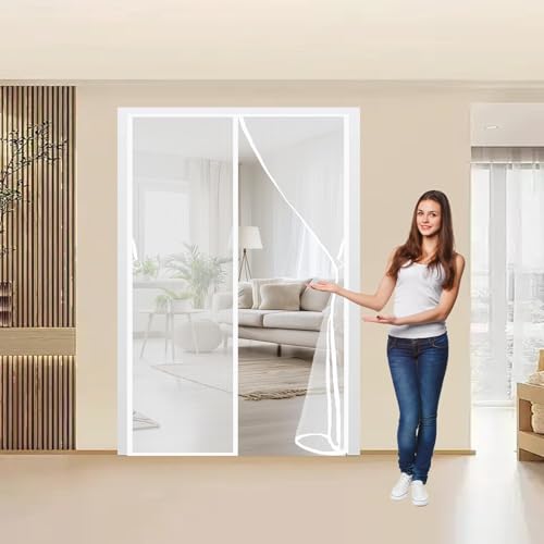 Moustiquaire magnétique de porte pour stopper les insectes