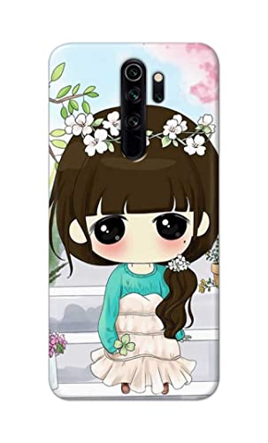 Image of PRINTFIDAA Cartoon Girl Printed Designer Hard Back Case Cover for Xiaomi Redmi Note 8 Pro -(RP) MVN1009