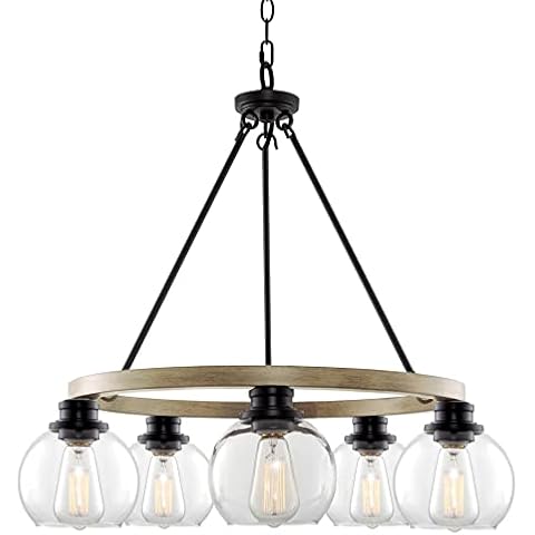 Kira Home Elwood 24.5" 5-Light Chandelier Cover