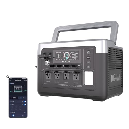 OUKITEL P1000 Plus 1800W Solar Generator, 1024Wh Solar power station