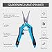 VIVOHOME Gardening Hand Pruner with Straight Stainless Steel Blades Non-stick Pruning Shear Bonsai Cutter Blue for Potting (Pack of 2)