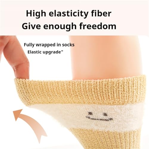 Baby Newborn Warm Thick Socks Toddler Winter Cozy Thermal Crew Cartoon Socks for Girls Boys Infant 5 Pairs3