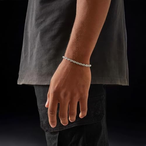 Image of Twist Rope Bracelet 4mm | Adjustable Size | Anti Tarnish Stainless steel Bracelet For Men