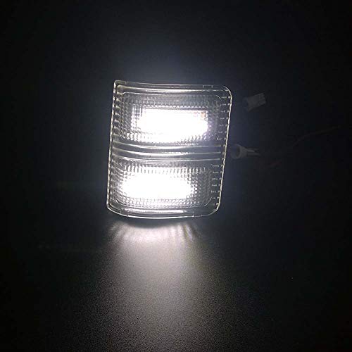 Xinctai 2PCS LED Side Mirror Marker Light Turn Signal Lamp for 2008 to 2016 Ford F250 F350 F450 F550 Super Duty Pickup Truck, Smoke Lens/Clear Lens (Clear Lens-White Light) - Thumbnail 4
