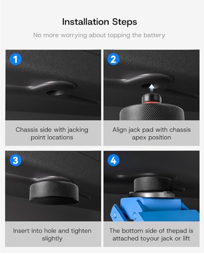 Image of Lifting Jack Pads for Tesla Model Y /3 /S /X 2013-2026, Thickened Rubber Lift Pucks to Protect Chassis and Battery with Tire Repair Tools and Carry Toolbox for Tesla Accessories