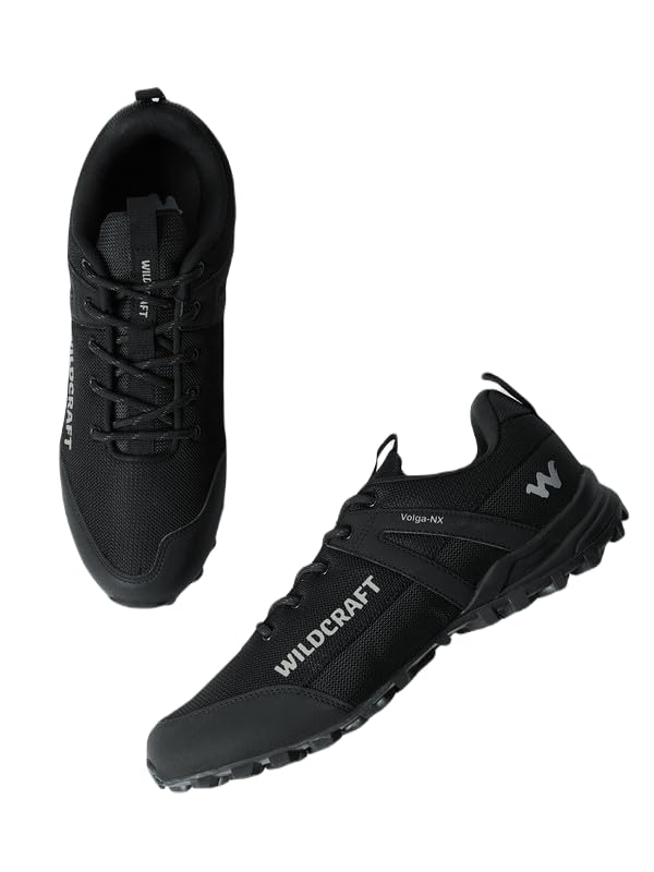 Image of Wildcraft Stylish Men Volga NX Low Ankle Outdoor Shoes- Denim Black