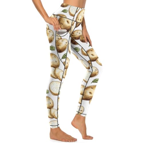 Legging feuilles de pomme de terre : le pantalon de yoga idéal du studio au quotidien