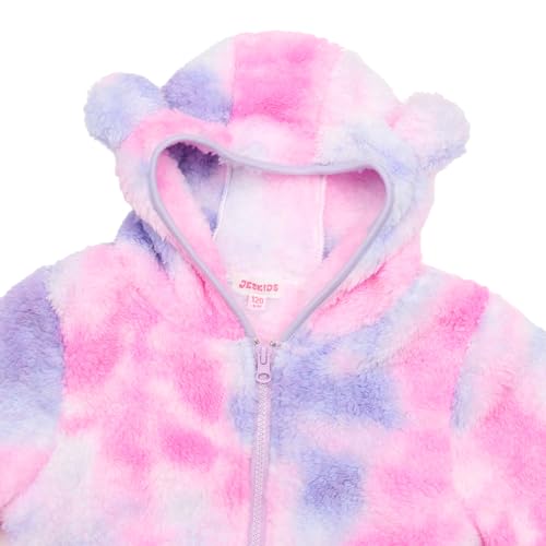 Image of Toddler Girls Boys Fleece Hoody Jacket Zip Up Teddy Coat Warm Winter Outwear