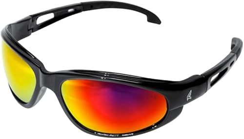 Edge SWAP119 Dakura - Lentes de seguridad envolventes, antiarañazos, antideslizantes, UV 400, grado militar, cumplen con ANSIISEA y MCEPS, 5.04