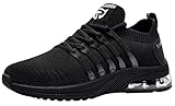 LARNMERN PLUS Sicherheitsschuhe Herren Damen Arbeitsschuhe S1 Leicht Stahlkappenschuhe Luftkissen rutschfest Atmungsaktive Bequeme (Cold Schwarz,39EU)