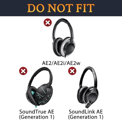 Image of SOULWIT Cooling-Gel Ear Pads Replacement for Bose On-Ear 2 (OE2 & OE2i) / SoundLink /SoundTrue On-Ear Headphones, Earpads Cushions with High-Density Noise Isolation Foam - Full Black