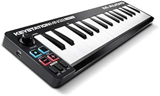 M-Audio Keystation Mini 32 MK3 - USB MIDI Keyboard Controller with 32 Velocity Sensitive Mini Keys and Recording Software Included