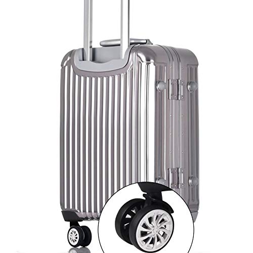 Roues de Remplacement pour Valise, Roues Pivotantes Universelles en PVC, 55 mm, Pack de 2