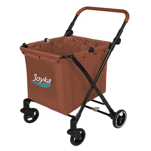 Chariot de courses pliable de 85 litres avec grande capacité