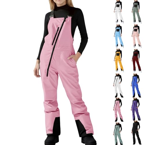 Cheyubny Snow Suit for Kids Boys Girls One Piece Snowsuit Waterproof Windproof Winter Outdoor Overalls Snowboarding Ski Suits