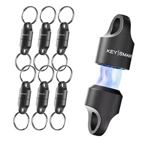 Image of KeySmart MagConnect Magnetic Key Holder for Purse, Key Chains for Car Keys - Detachable Key Ring Quick Release Keychain