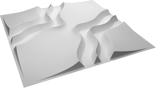 Miniatura 6 de Ekena Millwork WP20X20RGWH-CASE-50 19 5/8 pulgadas de ancho x 19 5/8 pulgadas de alto, Rogue EnduraWall Decorativo 3D Panel de Pared Cubre 133.73