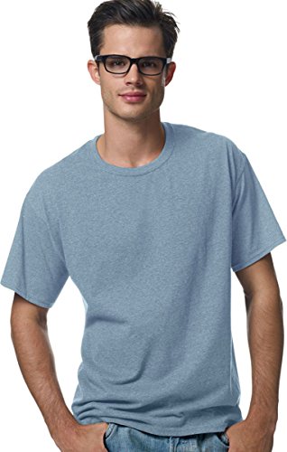 Hanes Short Sleeve 50/50 T-Shirt Big Sizes - 5170, Stonewashed Blue, 2XL