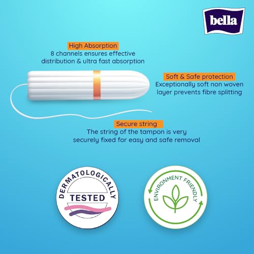 Bella Tampon Super Plus for Women | High Absorption | Suitable For Very Heavy Flow| Soft & Safe Protection | Comfort Fit | Leakproof | Pack of 1 | 16 Pcs - Image 5