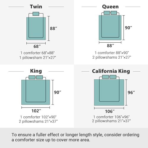 image for KASENTEX Reversible No-Shrink Twin/Twin XL Comforter Set with 1 Sham, 