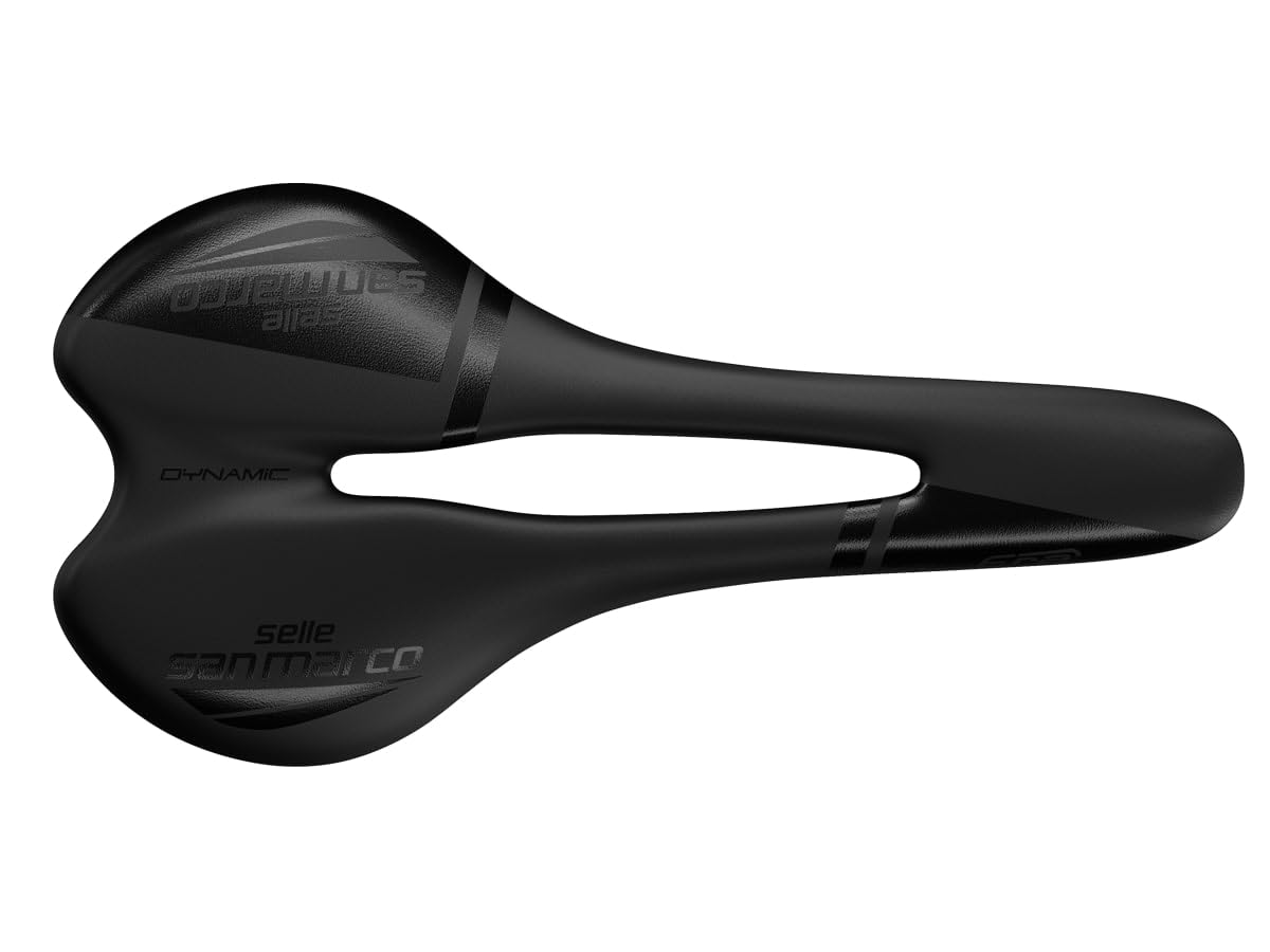 Selle San Marco Era Dynamic - Selle Vélo Confort Ergonomique, Forme Plate, Rail Acier Alliage