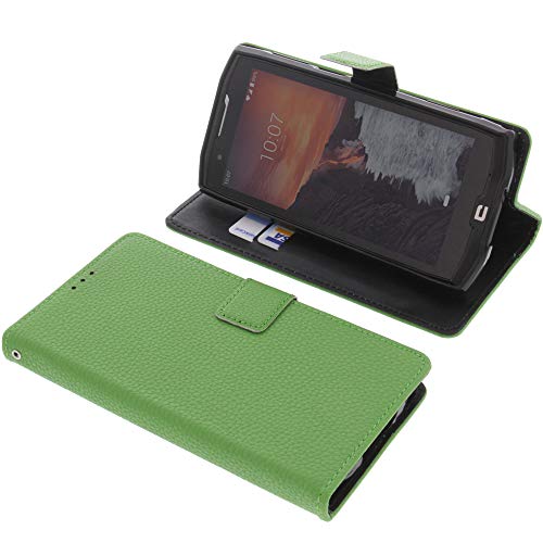 foto-kontor Tasche kompatibel mit CrossCall Core X4 Book Style grün Schutz Hülle Buch