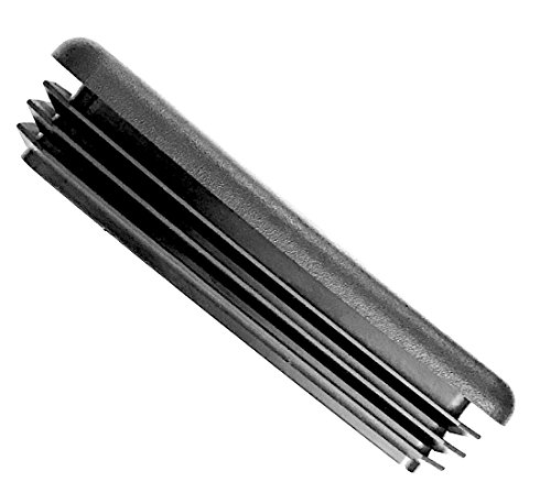 (Pack of 10) 1-1/2" x 3" | 10-14 Ga Tube Insert || Life Fitness-Hammer Strength Replacement End Caps: OEM # RC1530-1Q1 || Snap in Sturdy High Grade LDPE | Fencing Post - Furniture Slides - Thumbnail 2