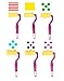 Carykon Artist Studio Sponge Painters Paint Rollers, set of 6 (6 rollers-Pattern)