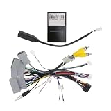 SKYFAME Adattatore for cablaggio auto a 16 pin Box Cavo di alimentazione radio Android compatibile con Honda CRV CR-V Civic Inspire Breeze G-RZ-HD56