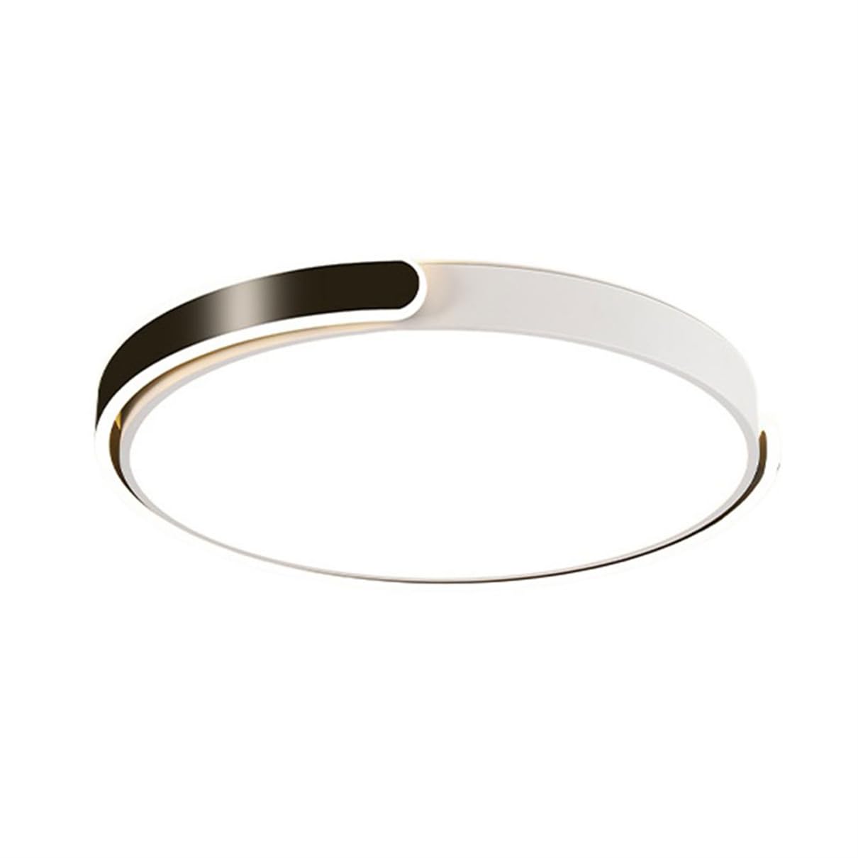 JXYDJH Gold Flush Mount Ceiling Light Fixture Scandinavian LED Side Lighting Simple Design Minimalist Round Lamp Shade 36W Cloakroom Flush Mount Lights for Living Room, Bedroom, Laundry Room - 3CCT