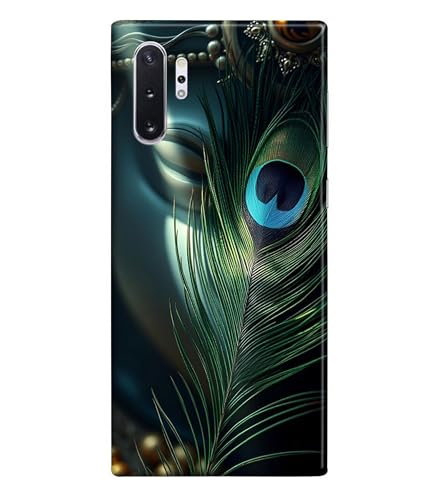 Image of Lord Krishna Mor Pankh Printed Hard Back Case Cover Compatible for Samsung Galaxy Note 10 Plus /Samsung Galaxy Note 10 Pro (Multicolor) - D1663