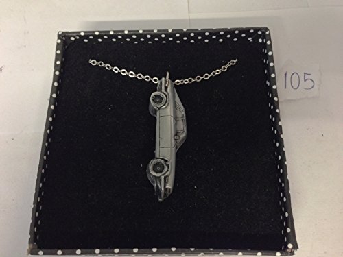 Collana placcata in platino argento placcato in argento con motivo auto XJS Coupé, 45,7 cm