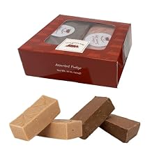 Uncle Butchs Fudge Gift Box 2-Piece Custom Flavors Sampler Made with Real Butter Handcrafted Fudge Candy Choose from 70+ Creamy Options Like Chocolate, Maple Walnut, Peanut Butter & More 16 oz 1 Pack