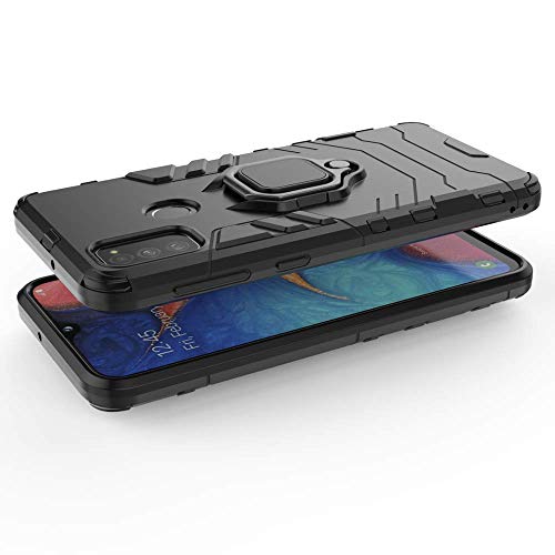 Image of FITSMART Robot Ring Case Cover for Samsung Galaxy M30s / SM-M307FN /DS /SM-M307F /DS - Black