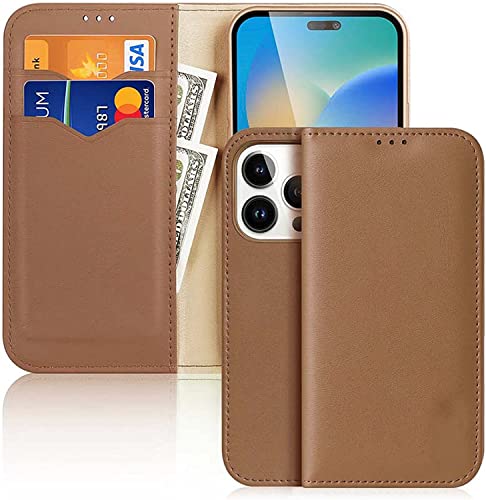 Étui portefeuille cuir iPhone 14 Pro Max GUMMMY anti-RFID protège vos cartes bancaires