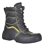 Portwest Bota Steelite Fur Lined Protector S3 Ci, Tamaño: 47, Color: Negro, FW05BKR47