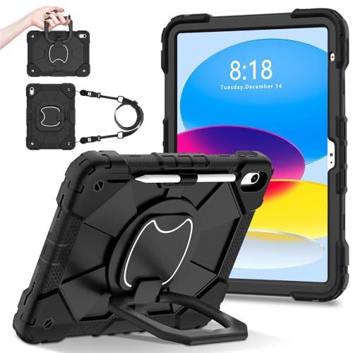Coque iPad Air 11 M2 2024 silicone noir qui évite la casse par les enfants