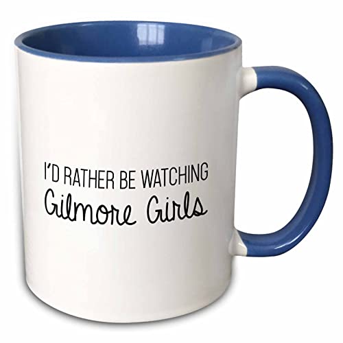 Taza de cerámica blanca 11oz con interior azul miniatura 1