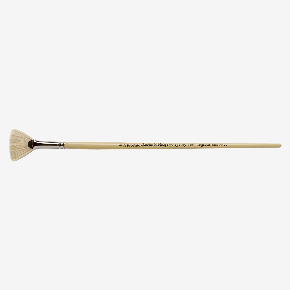 Raphael Precision 8970 Long Handle Brush, Fan, 8, Natural