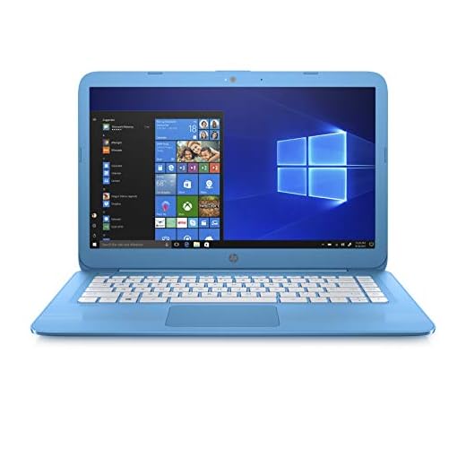 HP Stream 14-inch Laptop, Intel Celeron N3060 Processor, 4 GB SDRAM Memory, 32 GB eMMC storage, Windows 10 Home in S Mode with Office 365 Personal for one year (14-cb010nr, Aqua Blue)