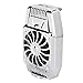 cigemay Enfriador de teléfono móvil, Ventilador de refrigeración portátil para teléfono móvil, Radiador de teléfono móvil, Reducir el Ruido, Adecuado para teléfonos Inteligentes iPhone/Android(Plata)