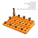Tool Parts Router Bit Collecting Box Spring Collet Storage with Multiple Compartments ER25 ER32 16N32