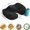 Everlasting Comfort Doctor Recommended Memory Foam Seat Cushion for Office Chairs & Car Seat - Ergonomic Office Desk Accessories for Tailbone Pain Relief, Sciatica & Back Support #3