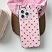 GOKAR Polka Dot Phone Case Retro Cute Aesthetic Vintage Classic Phone Case Compatible with for iPhone 14, Pink