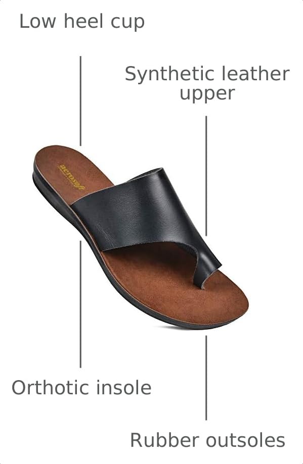 Image of Aerosoft Flat Sandals For Women - Walking Summer Vacation Essentials Ladies Flip Flops - Comfortable Sandals For Women - Casual Outdoor Fashion Dressy Non Slip Footwear