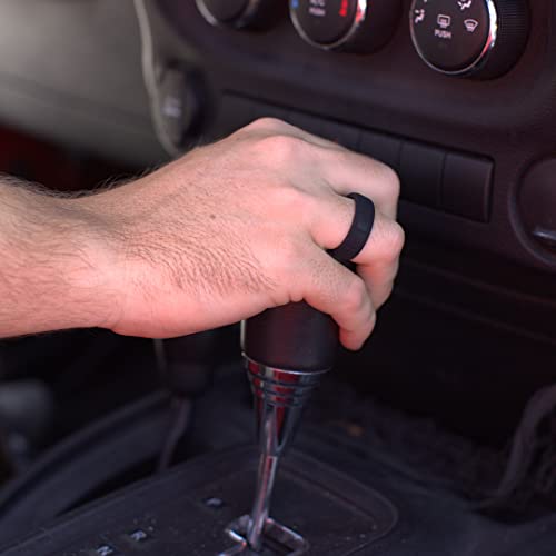 S A Company Men's 3-Pack Silicone Wedding Bands | Lightweight, Comfortable, and Stylish Medical Grade Silicone Rings3