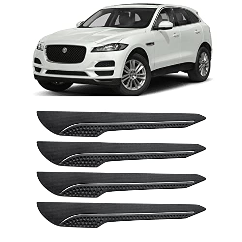 Image of AOSIS-Car Bumper Protector /Bumper Guard for Jaguar F-Pace with Single Chrome Stripe (4-Pcs)