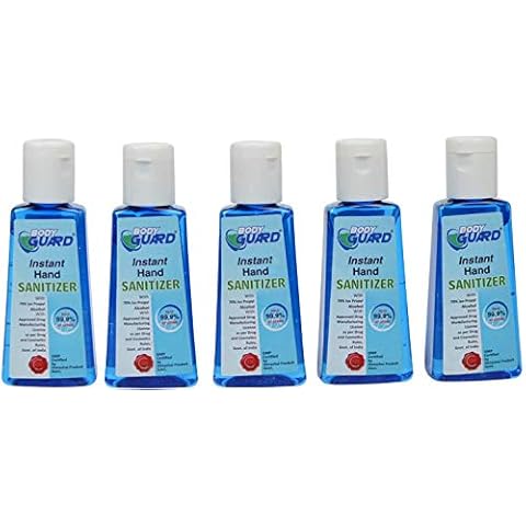 Bodyguard Instant Hand Gels Sanitizer Travel Pocket Size 25ml UK Seller x 5 Bottles Cover