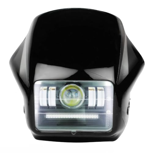Image of Led Headlight Hi /Low Beam With 3 Mode Red And Blue Flashing For Hero Splendor Plus, Pro