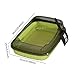 Gralara Cat Litter Box Pet Litter Tray Anti Splashing Semi Enclosed Cat Toilet Kitten Potty Toilet for Small Pets Indoor Cats Bunny, Green